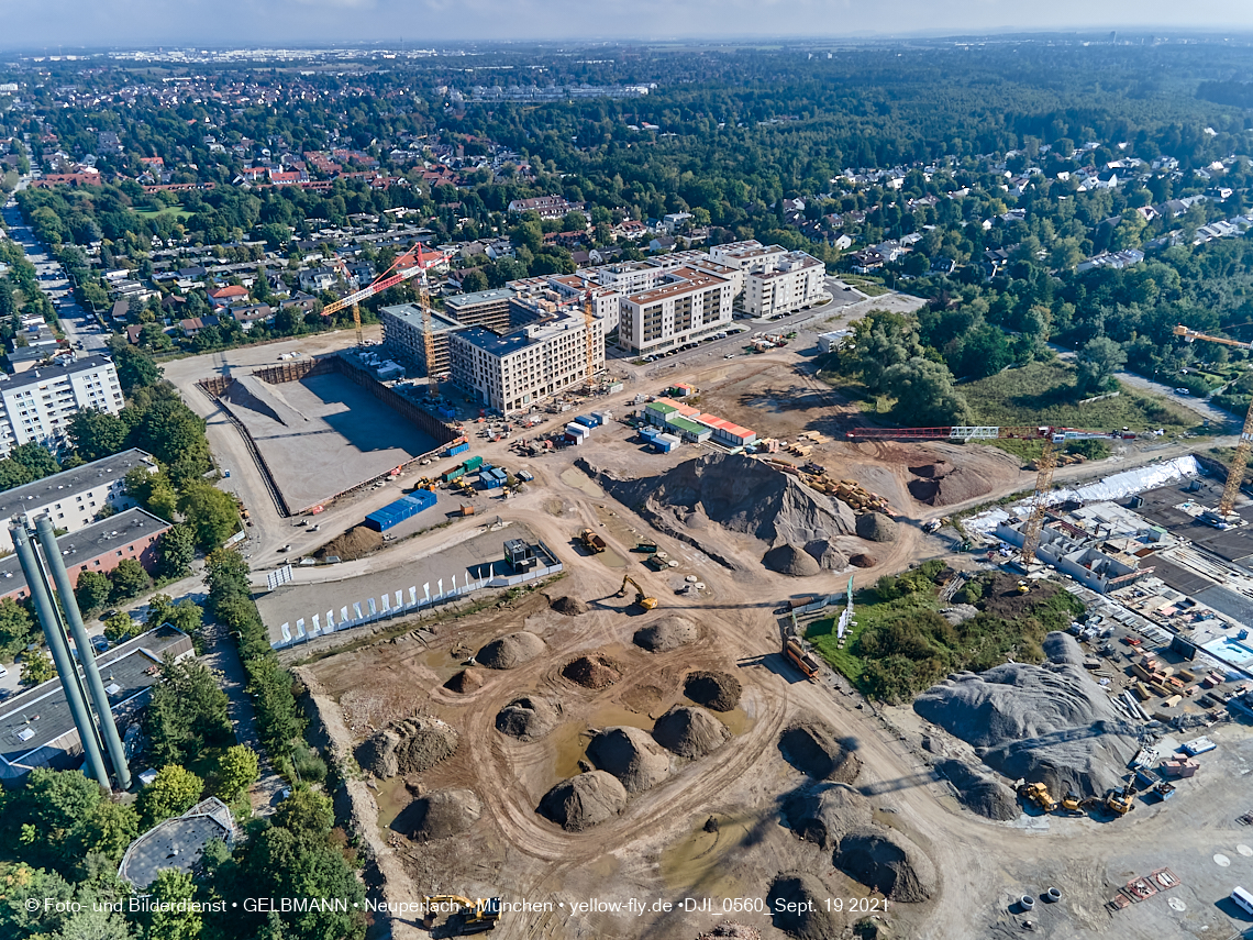 19.09.2021 - Aktuelle Luftbilder aus dem Alexisquartier und Pandion Verde in Neuperlach in München 19.09.2021 - Aktuelle Luftbilder aus dem Alexisquartier und Pandion Verde in Neuperlach in München